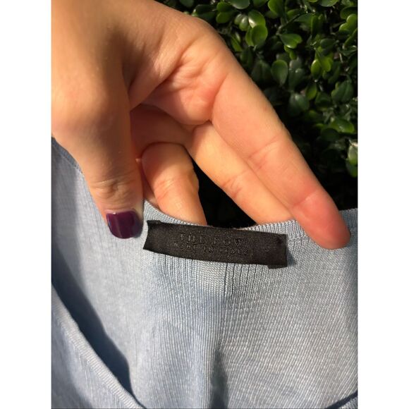 The Row Merino Wool Silk Steel Blue Tank Top Sz Small - Picture 2 of 4